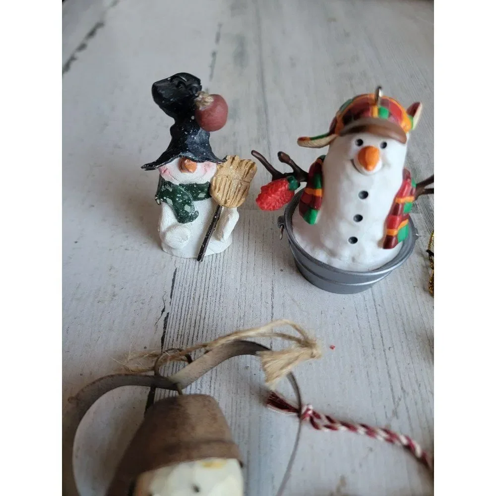 Snowflake snowman heart Arctic‎ bucket variety ornament Xmas